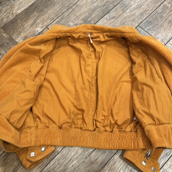 Free People Slouchy Dolman Moto Jacket Caramel medium - Picture 5 of 7